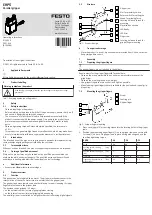 Festo EHPS Operating Instructions Manual предпросмотр