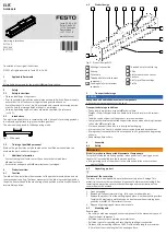 Предварительный просмотр 1 страницы Festo ELFC Operating Instructions