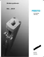 Festo FDG-...-ZR-RF Series Operating Instructions Manual preview