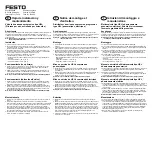 Preview for 2 page of Festo HEL Series Installation And Maintenance Sheet