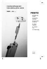 Festo HMPL Series Operating Instructions Manual preview