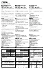 Preview for 1 page of Festo LF-M Series Operating Instructions