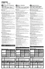 Preview for 2 page of Festo LF-M Series Operating Instructions