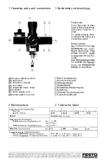 Предварительный просмотр 2 страницы Festo LFR-B Series Operating Instructions