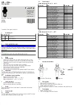 Предварительный просмотр 1 страницы Festo LFR EX4 Series Instructions & Operating