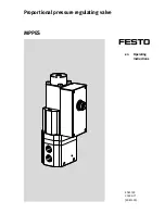 Festo MPPES-...-010 Series Operating Instructions Manual предпросмотр