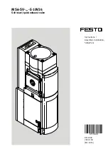 Festo MS6-SV Series Instructions Manual preview