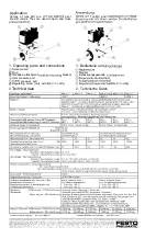 Предварительный просмотр 2 страницы Festo MX-2-1/4 Operating Instructions Manual