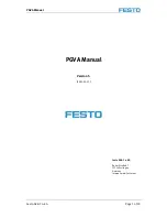 Festo PVGA Series Manual preview