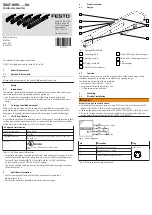 Preview for 1 page of Festo SDAT-MHS SA Series Brief Instruction