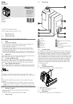 Festo SFAB Operating Instructions Manual preview