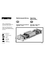 Festo SLM-12-Series Operating Instructions Manual preview