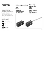 Preview for 1 page of Festo SME-1-B Operating Instructions Manual