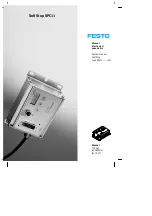 Festo Soft Stop SPC11 Series System Manual preview