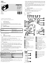 Festo SOPA Operating Instructions Manual предпросмотр