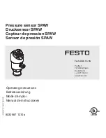 Предварительный просмотр 1 страницы Festo SPAW series Operating Instructions Manual