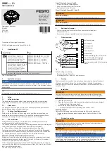 Предварительный просмотр 1 страницы Festo SRBE C1 Series Operating Instructions