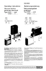 Festo VAD Series Operating Instructions Manual preview