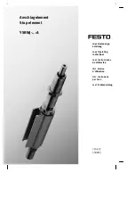 Festo YSRWJ A Series Operating Instructions Manual предпросмотр