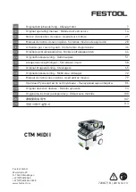 Festool 10019662 Operating Manual preview