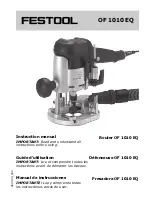 Preview for 1 page of Festool 1010 EQ Instruction Manual