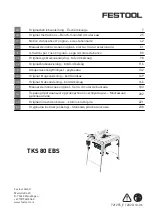 Festool 10163010 Original Instructions Manual предпросмотр