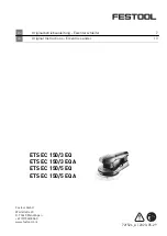 Festool 202874 Original Instructions Manual preview