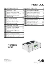 Festool 205733 Original Instructions Manual предпросмотр