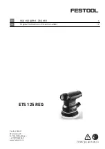 Preview for 1 page of Festool 576071 Instructions Manual