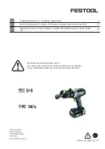 Preview for 1 page of Festool 576777 Original Instructions Manual