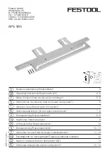 Festool APS 900 Operating Instructions/Spare Parts List preview