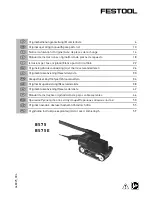 Festool BS 75 Operating Manual preview