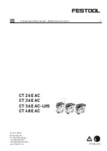 Festool CLEANTEX CT 36 E AC Original Operating Manual preview