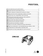 Preview for 1 page of Festool CMS-GE Original Operating Manual And Spare Parts List