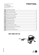 Festool CMS-MOD-BS 120 Original Operating Manual preview