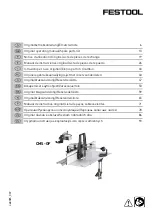 Festool CMS-OF Original Operating Manual/Spare Parts List preview