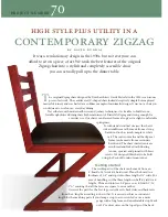 Festool Contemporary Zigzag Chair Brochure preview