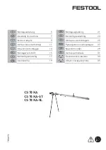 Festool CS 70 KA Assembly Instructions Manual предпросмотр