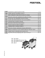 Предварительный просмотр 1 страницы Festool CTL 22 E SG Original Operating Manual