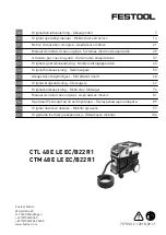 Festool CTL 48 E LE EC/B22 R1 Original Operating Manual preview