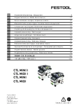 Preview for 1 page of Festool CTL MIDI Original Instructions Manual