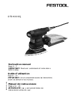 Festool DTS 400 EQ Instruction Manual preview