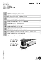 Preview for 1 page of Festool ETS 150/3 E Original Operating Manual