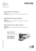 Festool ETS 150/3 EQ Instruction Manual preview