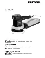 Preview for 1 page of Festool ETS 150 EQ Instruction Manual