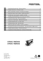 Festool ETS EC 150/3 EQ Original Instructions Manual preview