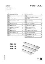 Preview for 1 page of Festool FSK 250 Instruction Manual