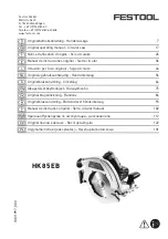 Festool HK 85 EB Operating Manual preview