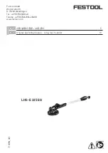 Festool LHS-E 225 EQ Original Operating Manual предпросмотр