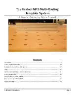 Preview for 1 page of Festool MFS User Manual